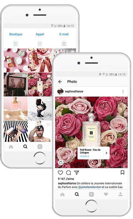 Instagram Shopping - Sephora France